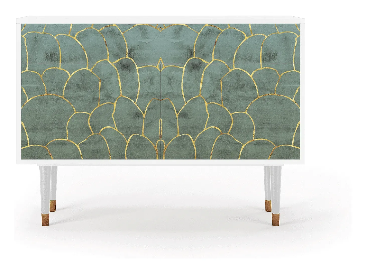 Aparador - 115x85x48 cm - BS4 - Magnificent Water Lily, Blanco
