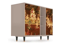 Aparador - 125x98x48 cm - BS2 - Malyavan, Latte