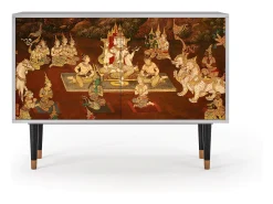 Aparador - 115x85x48 cm - BS4 - Malyavan, Gris