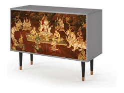 Aparador - 115x85x48 cm - BS4 - Malyavan, Gris