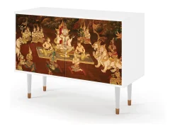 Aparador - 115x85x48 cm - BS4 - Malyavan, Blanco