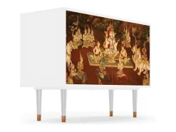 Aparador - 115x85x48 cm - BS4 - Malyavan, Blanco