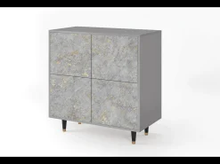 Aparador - 94x96x48 cm - BS3 - Mariana Trench, Gris