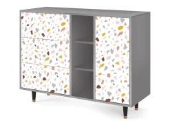 Aparador - 125x98x48 cm - BS2 - Marmelade Cheese, Gris