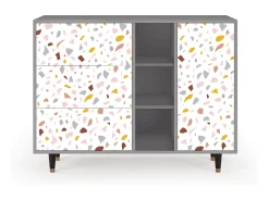 Aparador - 125x98x48 cm - BS2 - Marmelade Cheese, Gris