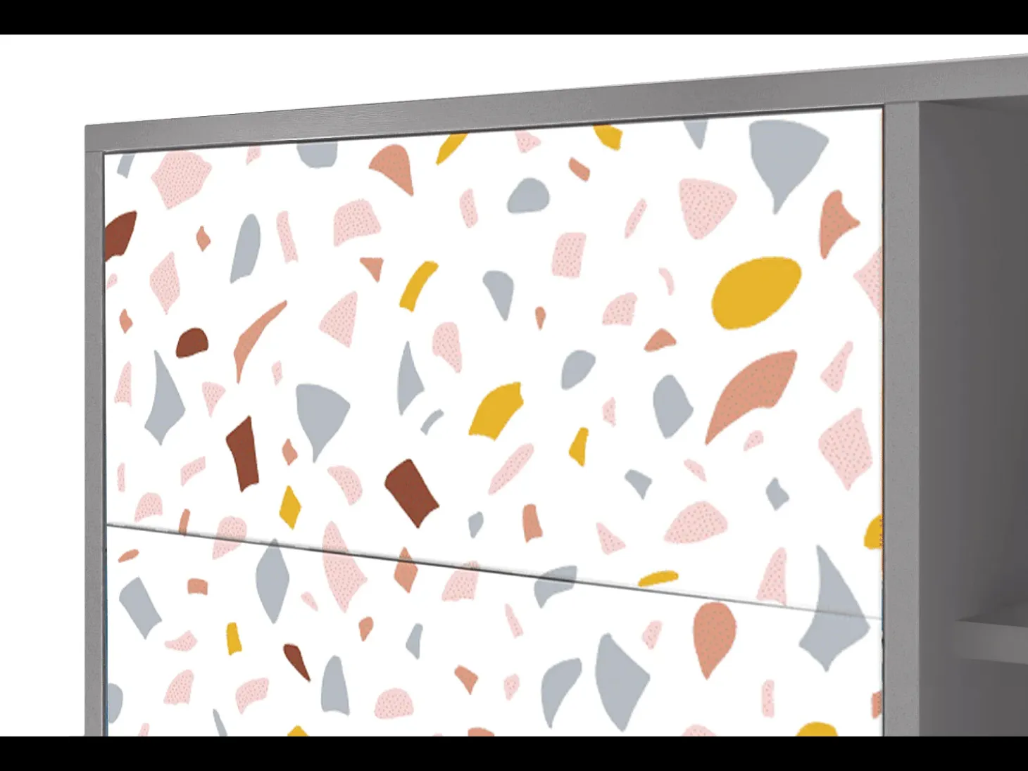 Aparador - 125x98x48 cm - BS2 - Marmelade Cheese, Gris