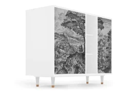 Aparador - 125x98x48 cm - BS2 - Milites Requiescentes, Blanco
