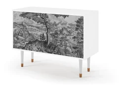 Aparador - 115x85x48 cm - BS4 - Milites Requiescentes, Blanco