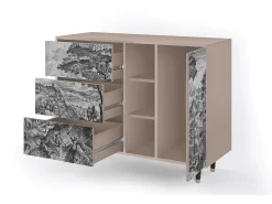 Aparador - 125x98x48 cm - BS2 - Milites Requiescentes, Latte