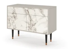Aparador - 115x85x48 cm - BS4 - Milk Marble, Arena