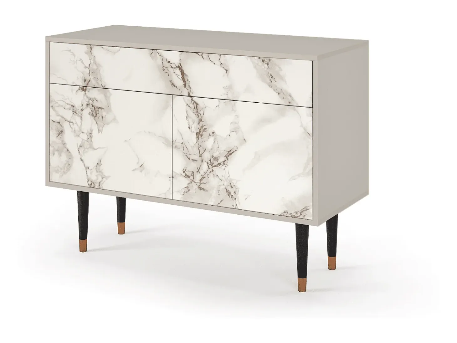 Aparador - 115x85x48 cm - BS4 - Milk Marble, Arena