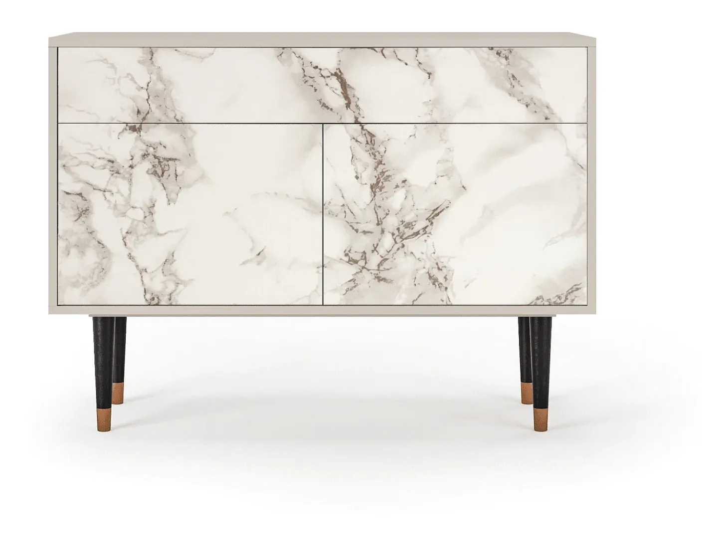 Aparador - 115x85x48 cm - BS4 - Milk Marble, Arena