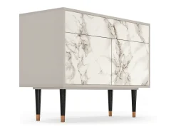 Aparador - 115x85x48 cm - BS4 - Milk Marble, Arena