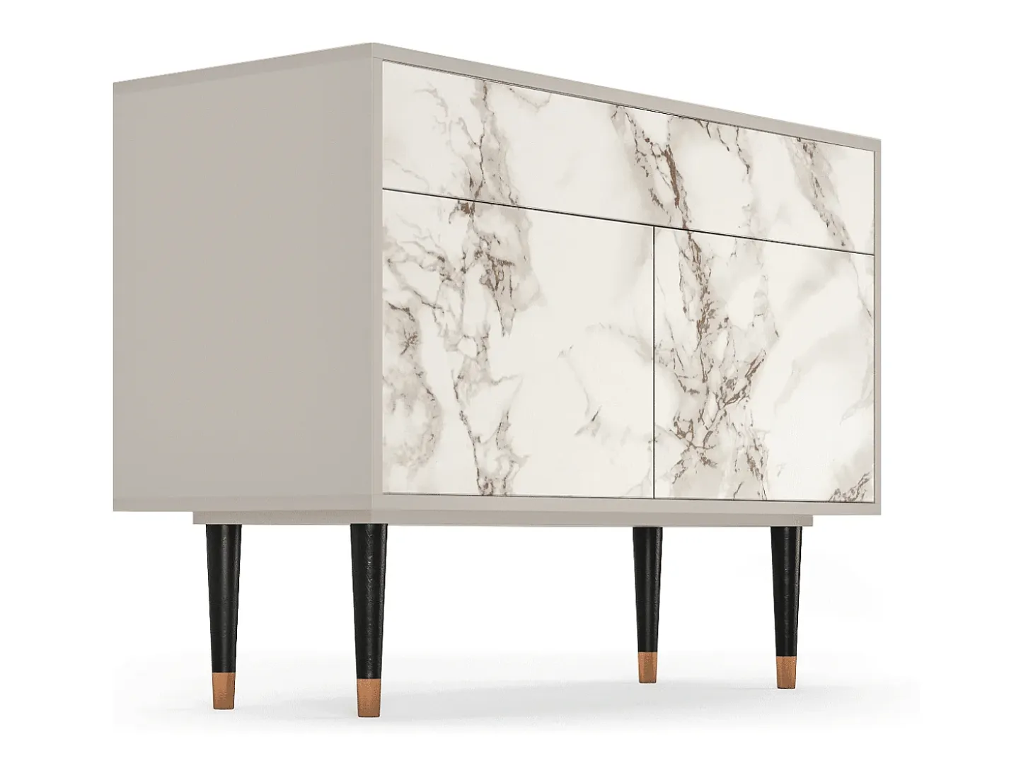 Aparador - 115x85x48 cm - BS4 - Milk Marble, Arena
