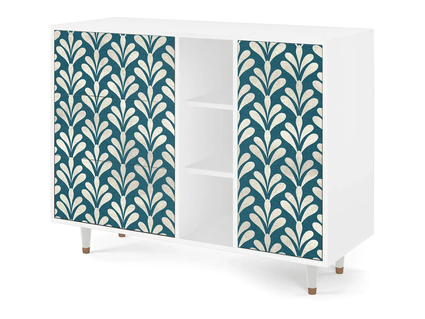 Aparador - 125x98x48 cm - BS2 - Milky Tears, Blanco