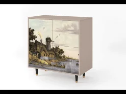 Aparador - 94x96x48 cm - BS3 - Mill along a River, Latte