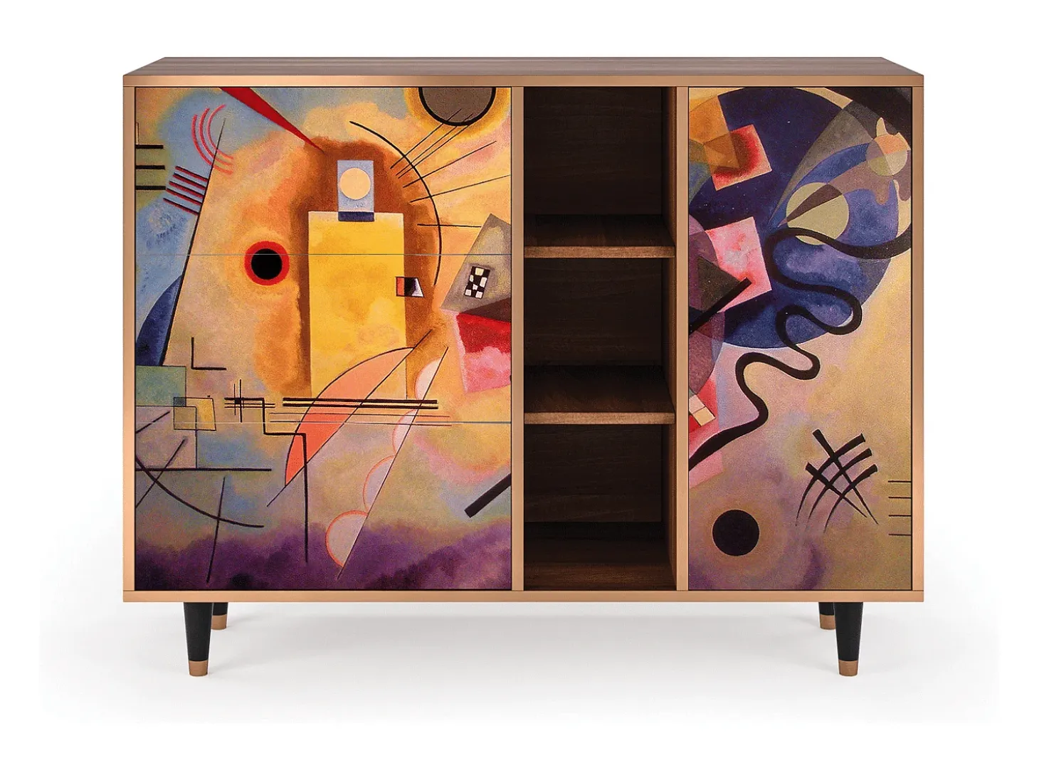Aparador - 125x98x48 cm - BS2 - Modern Art, Nogal