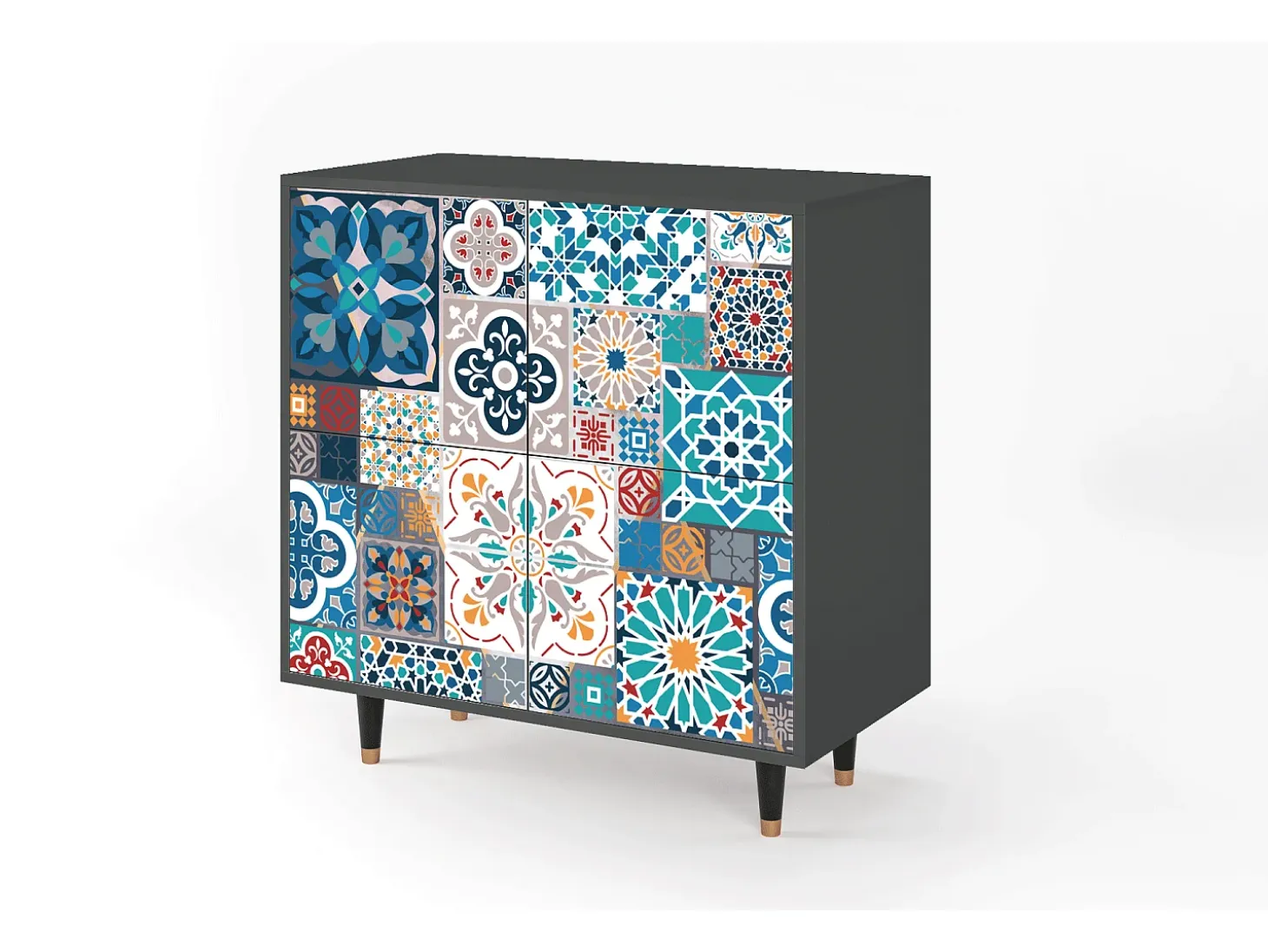 Aparador - 94x96x48 cm - BS3 - Moroccan Market, Antracita