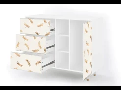 Aparador - 125x98x48 cm - BS2 - Nude Dragonflies, Blanco