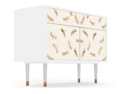 Aparador - 115x85x48 cm - BS4 - Nude Dragonflies, Blanco