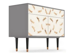 Aparador - 115x85x48 cm - BS4 - Nude Dragonflies, Gris