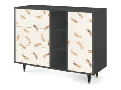 Aparador - 125x98x48 cm - BS2 - Nude Dragonflies, Antracita