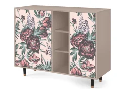 Aparador - 125x98x48 cm - BS2 - Peach Peonies, Latte