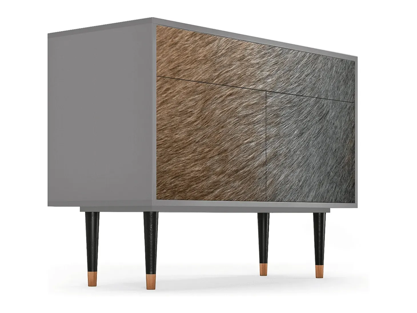 Aparador - 115x85x48 cm - BS4 - Peanut Hair, Gris