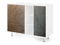 Aparador - 125x98x48 cm - BS2 - Peanut Hair, Blanco