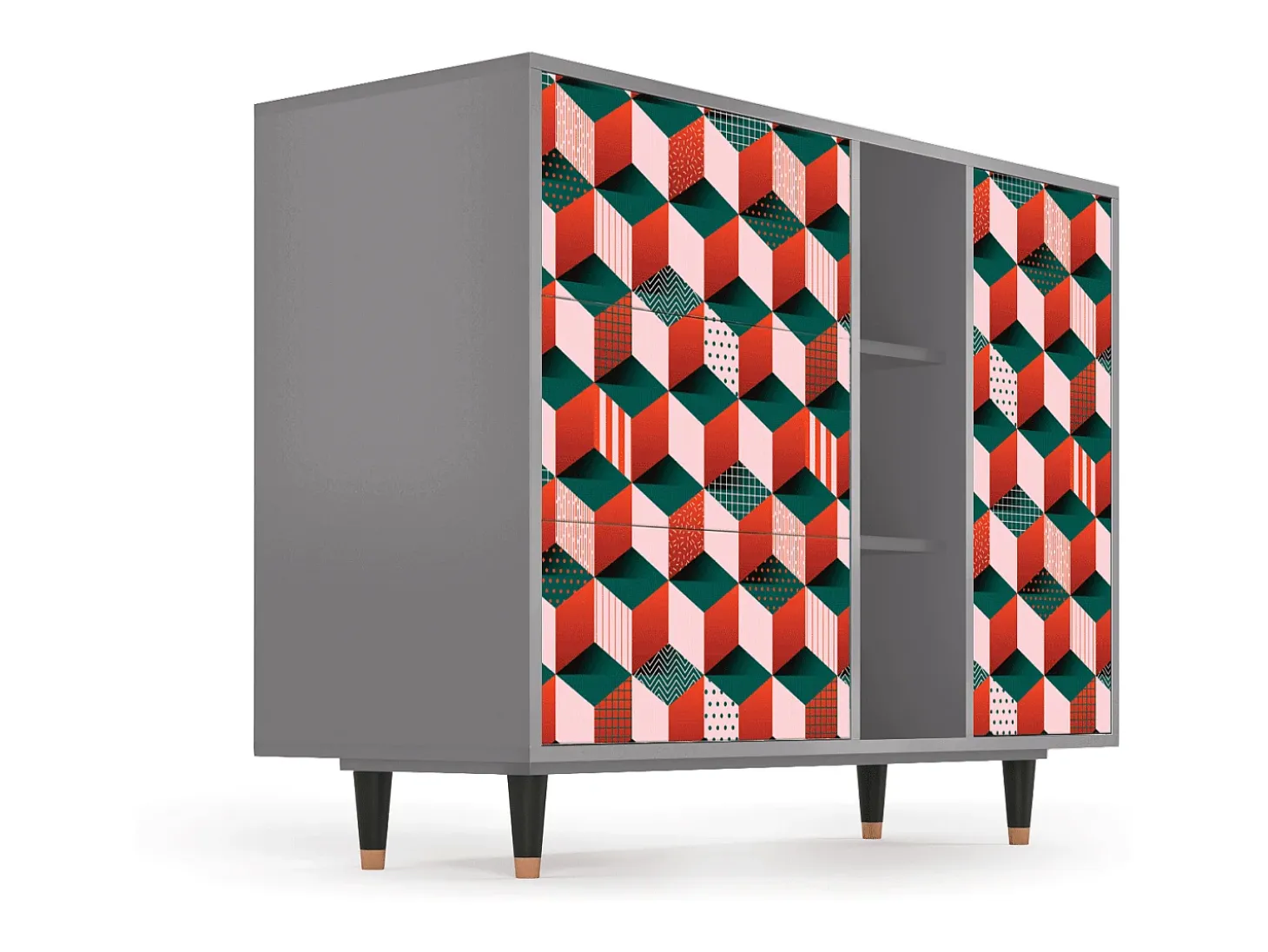 Aparador - 125x98x48 cm - BS2 - Pepsi-Cola, Gris