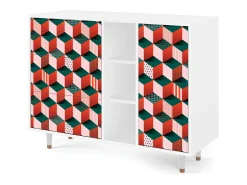 Aparador - 125x98x48 cm - BS2 - Pepsi-Cola, Blanco