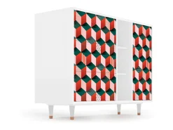 Aparador - 125x98x48 cm - BS2 - Pepsi-Cola, Blanco