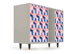 Aparador - 125x98x48 cm - BS2 - Pinky Squares, Arena