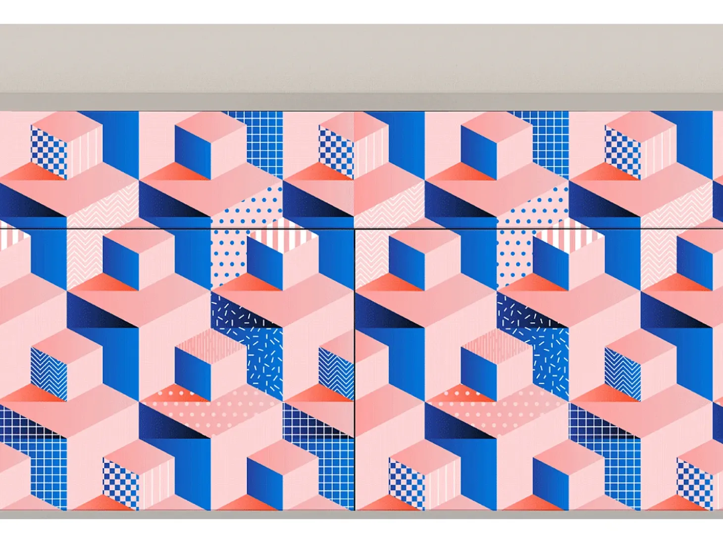 Aparador - 115x85x48 cm - BS4 - Pinky Squares, Arena