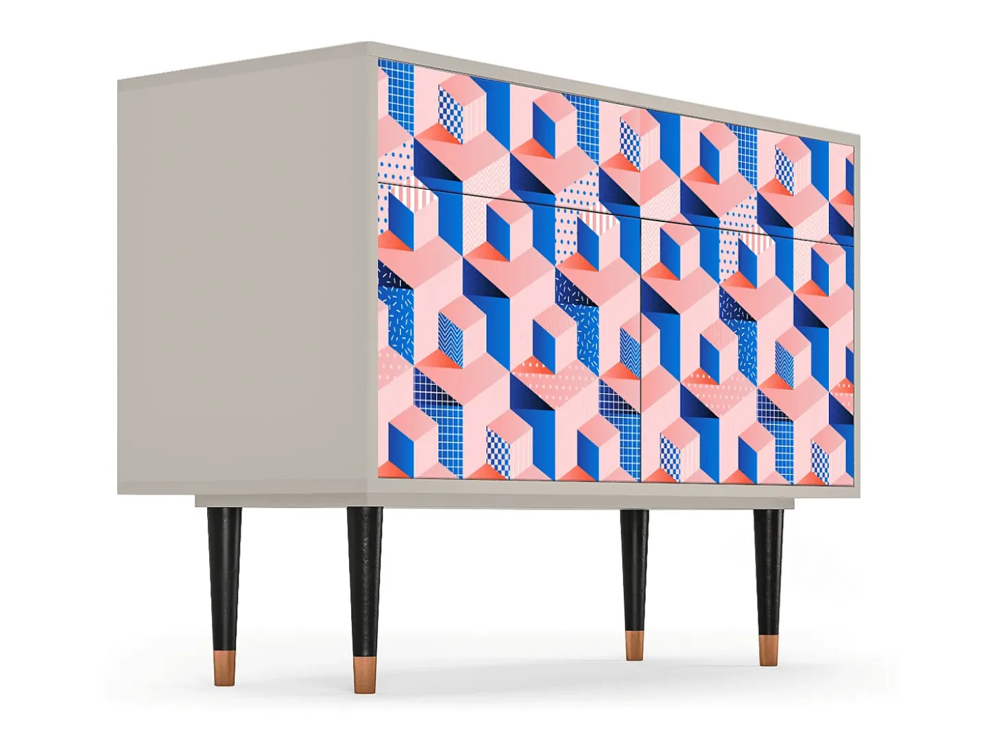 Aparador - 115x85x48 cm - BS4 - Pinky Squares, Arena