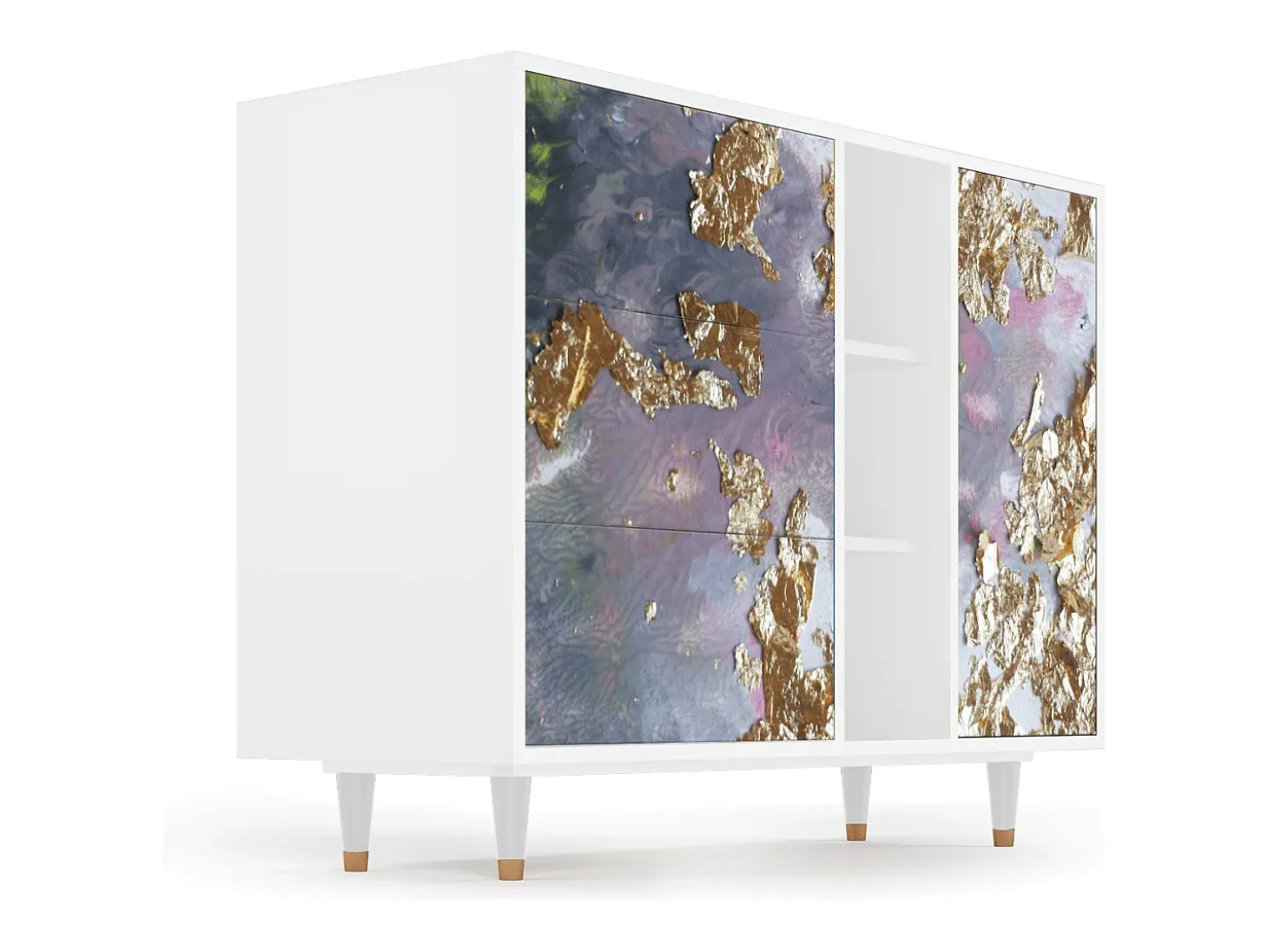 Aparador - 125x98x48 cm - BS2 - Planet Earth, Blanco