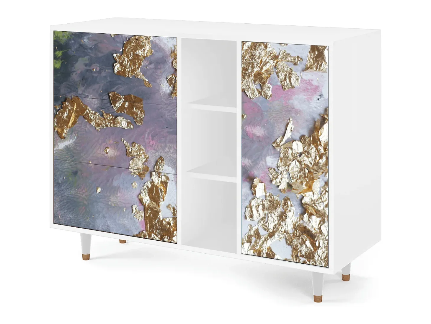 Aparador - 125x98x48 cm - BS2 - Planet Earth, Blanco