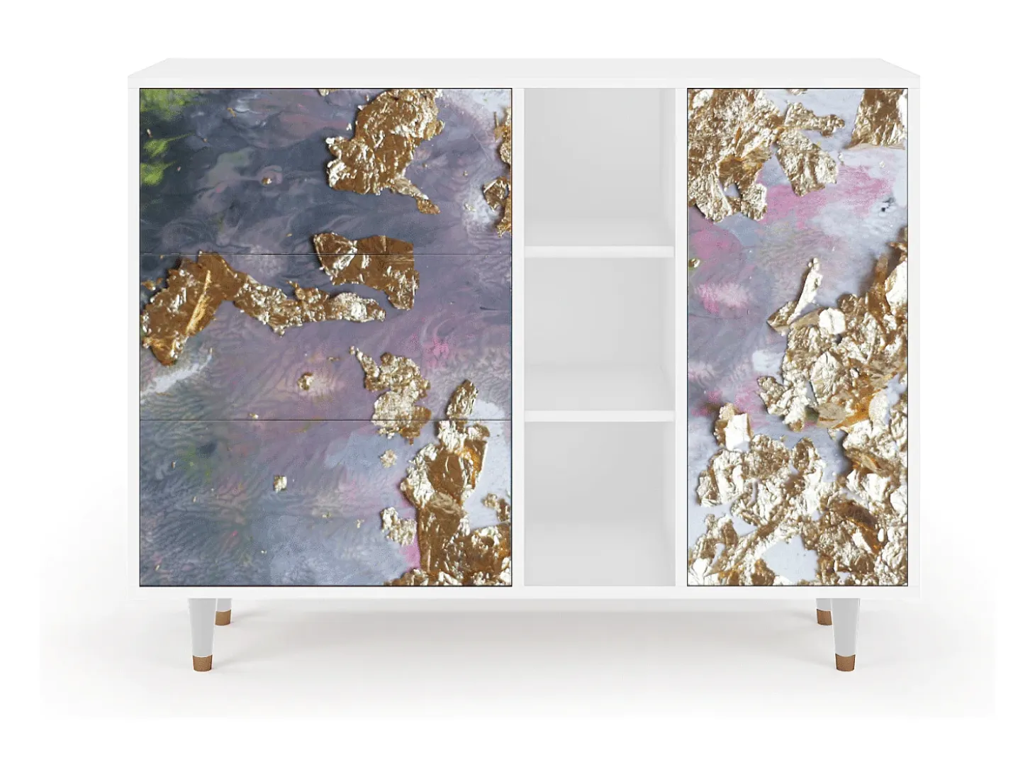 Aparador - 125x98x48 cm - BS2 - Planet Earth, Blanco