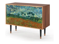 Aparador - 115x85x48 cm - BS4 - Poppy field by van Gogh, Nogal