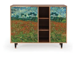 Aparador - 125x98x48 cm - BS2 - Poppy field by van Gogh, Nogal