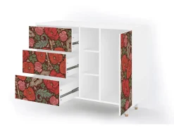 Aparador - 125x98x48 cm - BS2 - Poppy Garden, Blanco