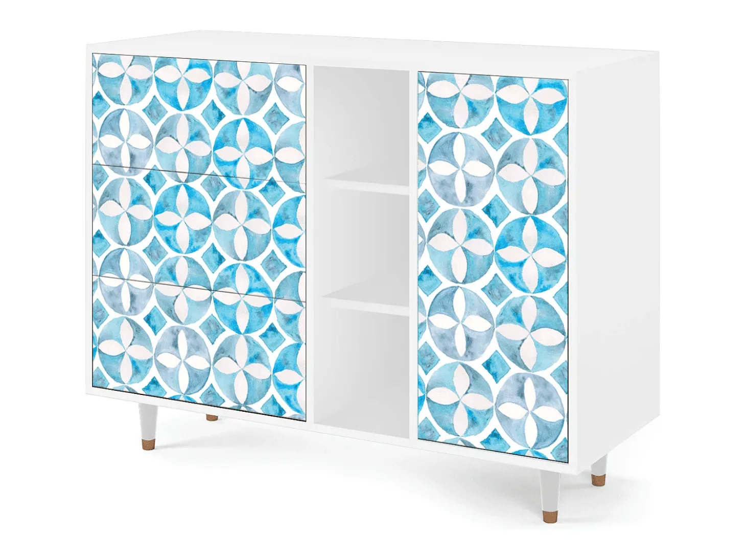 Aparador - 125x98x48 cm - BS2 - Porto Mood, Blanco