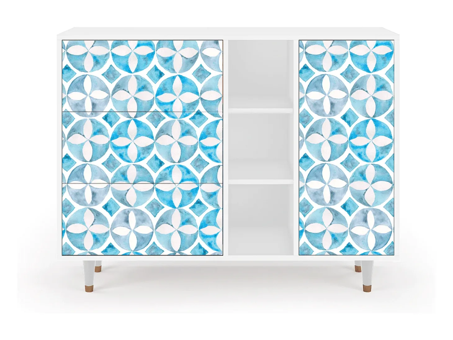 Aparador - 125x98x48 cm - BS2 - Porto Mood, Blanco