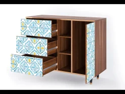 Aparador - 125x98x48 cm - BS2 - Portugese tiles, Nogal
