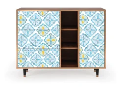 Aparador - 125x98x48 cm - BS2 - Portugese tiles, Nogal
