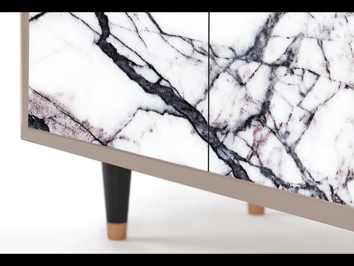 Aparador - 94x96x48 cm - BS3 - Raven Marble, Latte