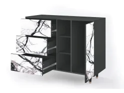Aparador - 125x98x48 cm - BS2 - Raven Marble, Antracita