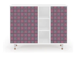 Aparador - 125x98x48 cm - BS2 - Riviera Mosaic, Blanco