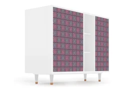 Aparador - 125x98x48 cm - BS2 - Riviera Mosaic, Blanco