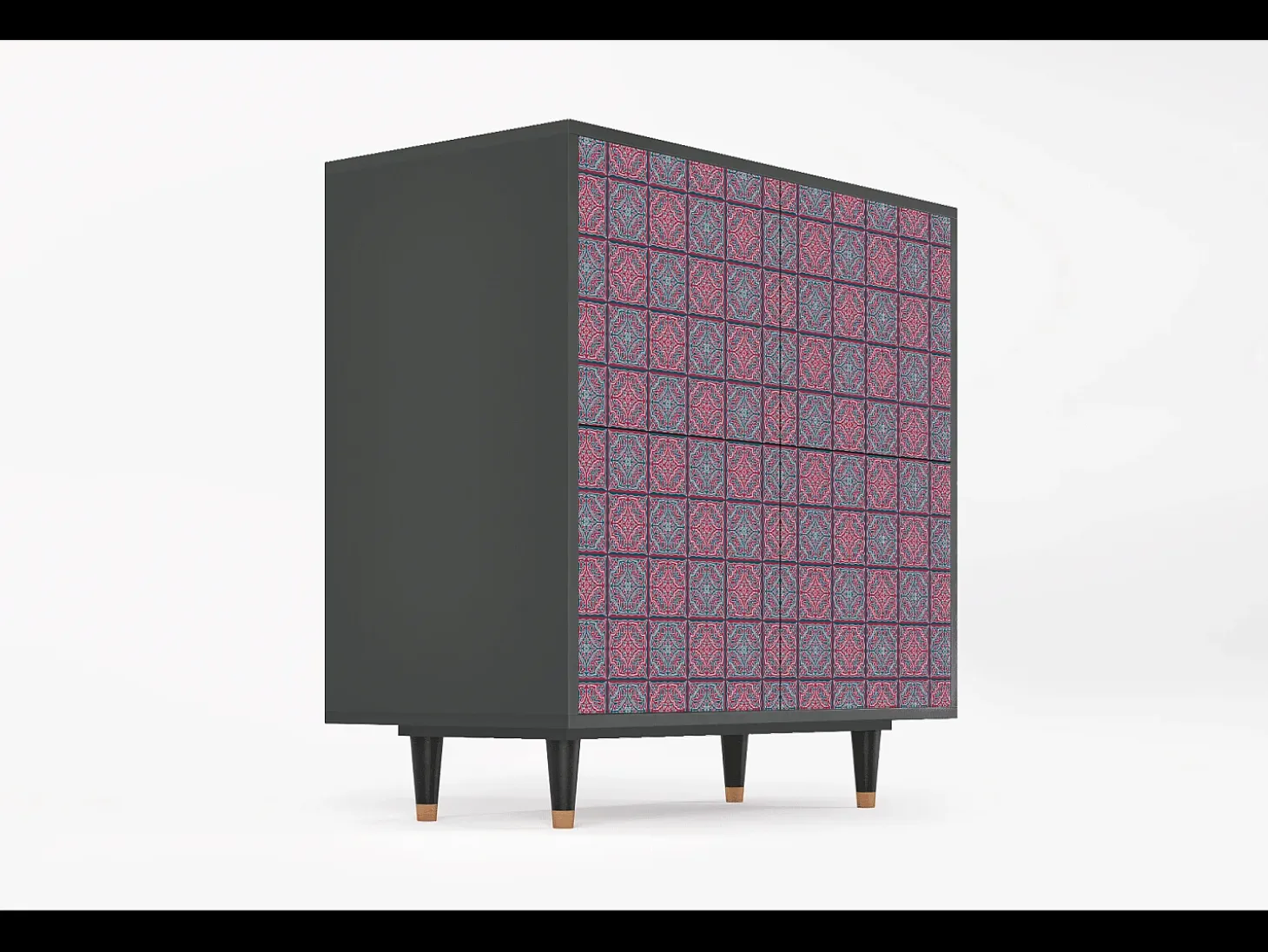 Aparador - 94x96x48 cm - BS3 - Riviera Mosaic, Antracita